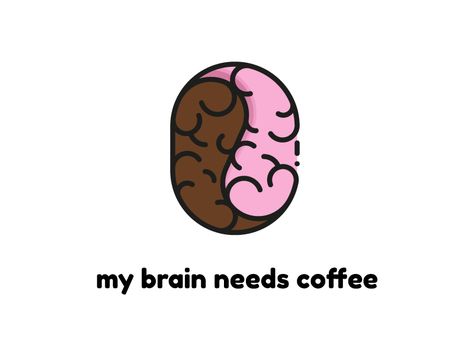 Coffee Brain Brain Coffee, Need Coffee, Coffee Beans, Global Community, Coffee Tea, Brain, Logo Design, Tea, Coffee