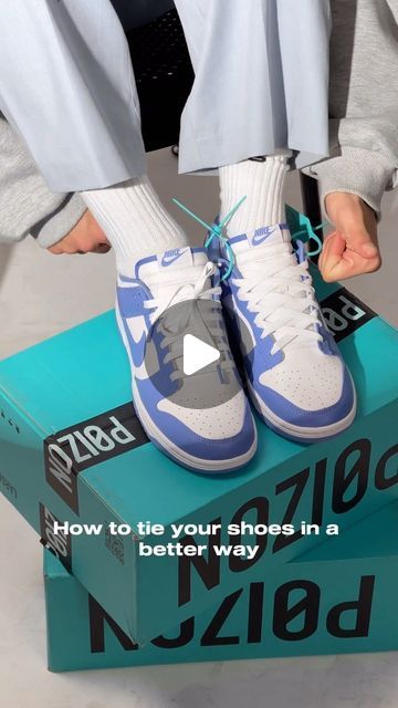 POIZON on Instagram: "Let’s learn a new way together to tie our kicks better! 😆🧊  Happy thanksgiving! Use BF20 can get $20 off for selected items. Link in bio to shop!  #POIZON #POIZONFinds #sneakers #authentic #shoelaces" Tie Shoelaces Ways To, Ways To Tie Shoelaces, How To Tie Shoes, Shoelace Patterns, Tie Shoelaces, Lacing Sneakers, Shoe Lace Patterns, 20 % Off, Tie Shoes