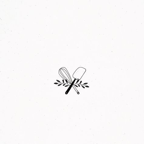 Whisk And Knife Tattoo, Tattoos For Bakers, Cooking Logo Ideas, Cooking Logo Design, Whisk Tattoo, Baking Tattoo, Cooking Tattoo, Pastry Logo, Baking Logo Design