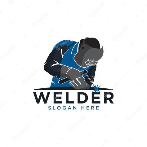 Premium Vector | Welder working with weld helmet in badge design style Welder Logo Design Creative, Fashion Wall Art Printables, Welding Logo, Welding Design, Welding Rod, Home Gate Design, Scary Wallpaper, Welding Rods, Welding Equipment