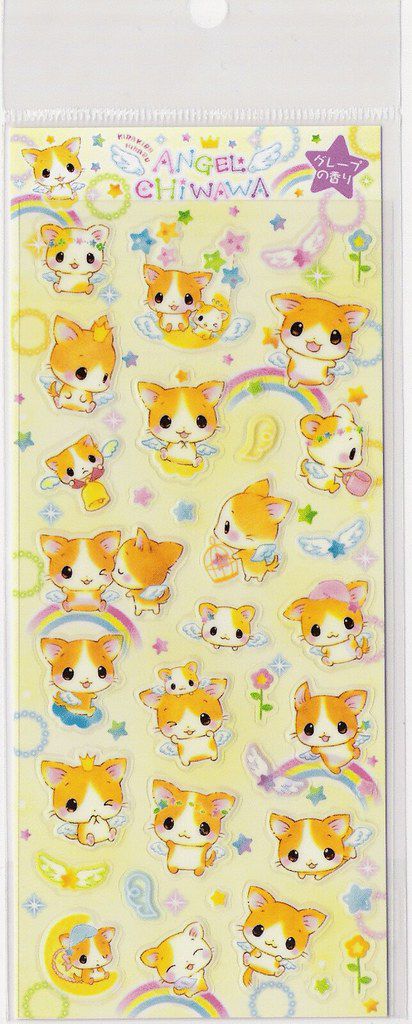 Sticker Sheet Angel Chiwawa Chiikawa Sticker Sheet, Nice Images, Stickers Sheet, Wallpaper Stickers, Sticker Ideas, Kawaii Stationery, Sketchbook Journaling, Kawaii Stickers, Anime Stickers