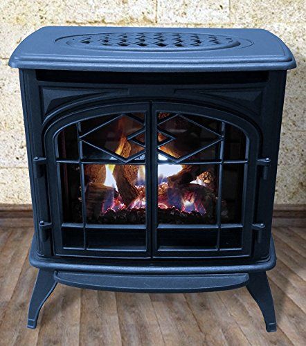 Thelin Echo Direct Vent (NG) Natural Gas or (LP) Propane Heater - Cast Iron Painted in Metallic Blue Propane Fireplace Indoor, Direct Vent Gas Stove, Contemporary Fireplace Designs, Diy Heater, Direct Vent Gas Fireplace, Propane Stove, Propane Heater, Gas Stoves, Wall Mounted Heater