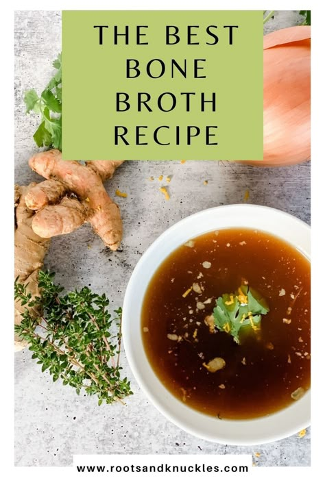 Drinkable Bone Broth Recipe, Best Bone Broth Recipe, Bone Marrow Broth, Bone Broth Soup Recipes, Beef Marrow Bones, Broth Diet, Bone Broth Diet, Bone Broth Soup, Making Bone Broth