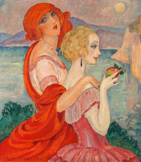 Exhibition: ‘Gerda Wegener’ at ARKEN Museum for Moderne Kunst, Ishøj, Denmark | Art Blart Gerda Gottlieb, Gerda Wegener Paintings, Lili Elbe, Gerda Wegener, The Danish Girl, Lesbian Art, Oita, Hur Man Målar, Paul Klee