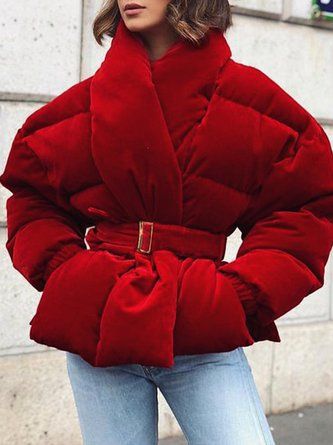 Fashion Women Clothes, Winter Fashion Women, Wine Red Color, Waist Belts, Types Of Coats, Red Coat, Fleece Coat, Winter Jackets Women, Women Clothes