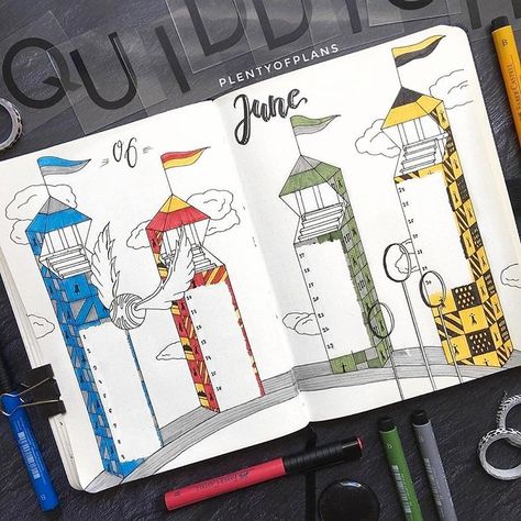 Harry Potter Journal, Arte Doodle, Theme Harry Potter, Bullet Journal Mood, Harry Potter Drawings, Bullet Journal Notebook, Bullet Journal Themes, Bullet Journal Writing, Bullet Journal Art