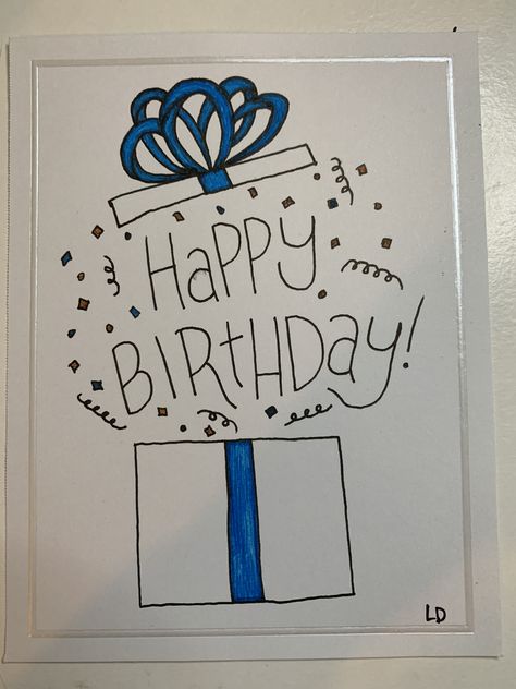 12 Birthday Card Ideas, B Day Cards Aesthetic, Quick Diy Birthday Cards, Dad Card Ideas Birthday, Homemade 30th Birthday Cards, Google Birthday Card, 18th Bday Card Ideas, Birthday Card Idea For Mom, 16th Birthday Cards For Boys