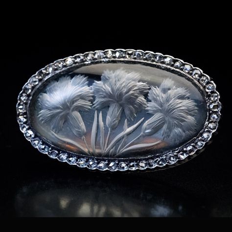 Antique Reverse Intaglio Crystal Diamond Brooch Ref: 170554 - Antique Jewelry | Vintage Rings | Faberge EggsAntique Jewelry | Vintage Rings | Faberge Eggs Antique Cushion Cut Diamond, Gold Orchid, Double Halo Engagement, Crystal Brooch, Diamond Brooch, Platinum Engagement Rings, Diamond Star, Art Deco Earrings, Art Deco Diamond