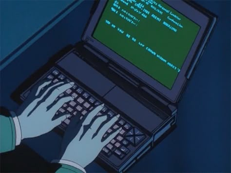 Tech Aesthetic, Wallpaper Computer, Arte 8 Bits, Cyberpunk Anime, New Retro Wave, Megami Tensei, Anime Gifs, Computer Art, Wall E