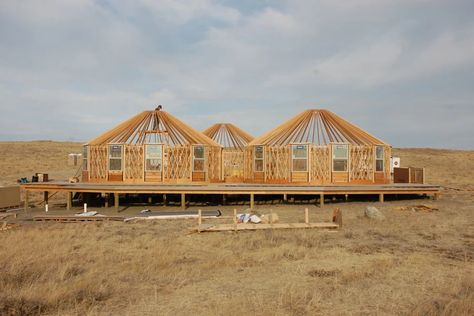 Yurt Loft, Pacific Yurts, Luxury Yurt, Yurt Home, Yurt Living, Yurt Tent, How To Build A Log Cabin, Diy Cabin, Cabin Tiny House