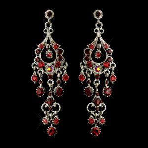 These dazzling antique silver red crystal chandelier earrings are perfect for a wedding. Dark Red Crystals, Red Chandelier, Formal Earrings, Long Chandelier, Bridal Earrings Chandelier, Prom Accessories, Crystal Chandelier Earrings, Prom Earrings, Chandelier Design