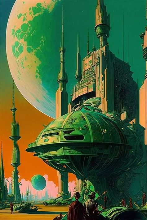 Alien Desert, Desert Village, Neo Futurism, Village Scenery, Desert Planet, Earth City, New Planet, Rockabilly Art, Art Geek