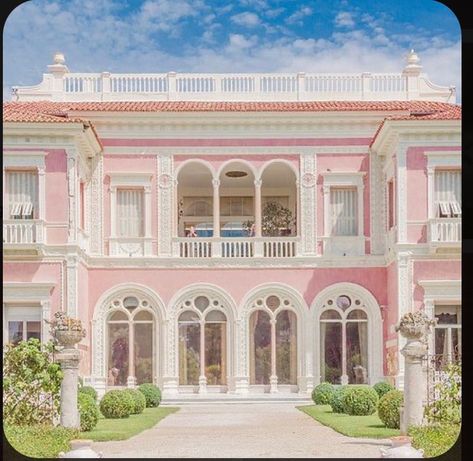 (2) Hafsa 💫 on Twitter: "Share photos of your home Pinterest board. Here’s mine. https://t.co/WtColuA1jB" / Twitter Life In The Dreamhouse, Pink House, The French Riviera, Cute House, Pink Houses, Dream House Exterior, Pretty House, Beautiful Buildings, French Riviera