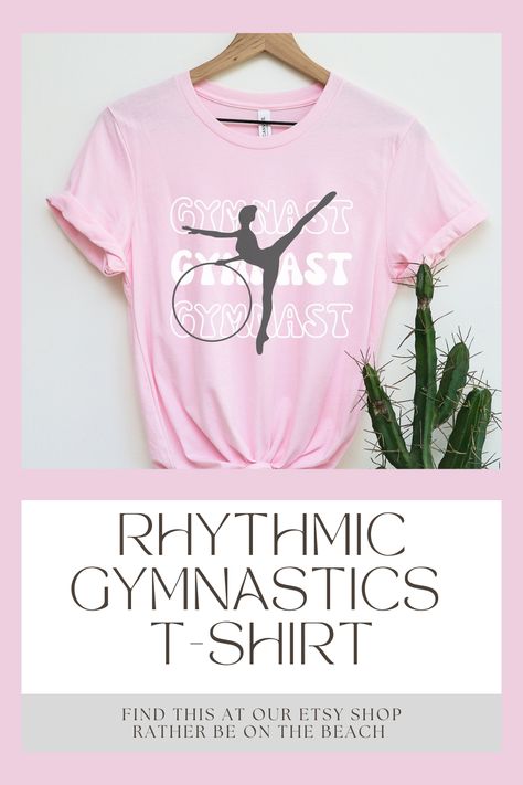 Introducing our stylish and comfortable Rhythmic Gymnastics T-Shirt, perfect for any gymnast who wants to show off their passion for this beautiful sport. Gymnastics Apparel, Rhythmic Gymnast, Gymnastics Outfits, Rhythmic Gymnastics, Gymnast, High Quality T Shirts, Gift Stickers, Gymnastics, Gender Neutral