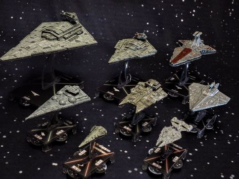 Mel Miniatures: Custom 3D Printed Ships and Squadrons (Check first post for updates) | Star Wars: Armada | BoardGameGeek Star Wars Armada Miniatures, Star Wars Gadgets, Star Wars Armada, Halo Funny, X Wing Miniatures, Star Wars Painting, Star Wars Models, Space Force, Star Wars Drawings