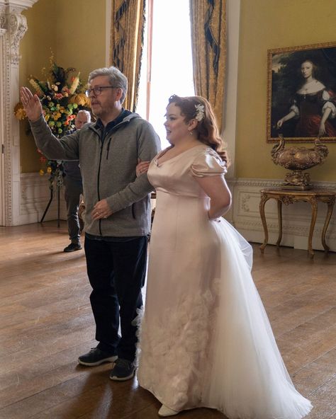 All The Pictures Of Penelope Featherington's Wedding Dress On Bridgerton Colin Bridgerton, Penelope Featherington, Nicola Coughlan, Small Wedding, Home Wedding, Celebrity Weddings, Bride Dress, Ever After, Princess Dress