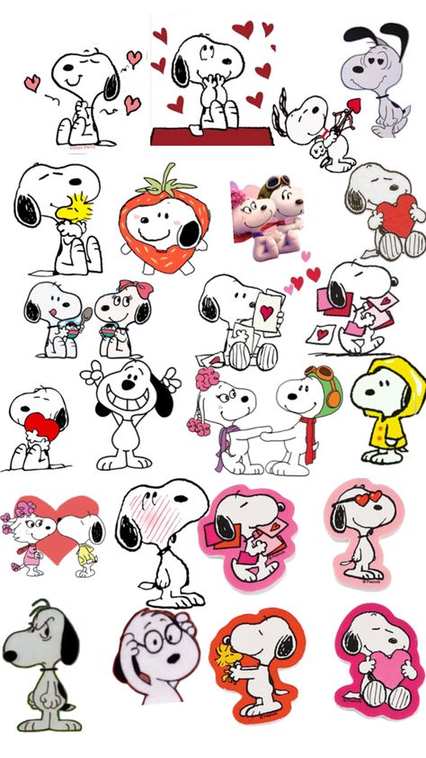 Snoopy collage Snoopy Tattoo, Glass Painting Patterns, Snoopy Cartoon, Sticker Design Inspiration, Iphone Stickers, Snoopy Images, Snoopy Wallpaper, Drawing Cartoon Characters, Iphone Case Stickers