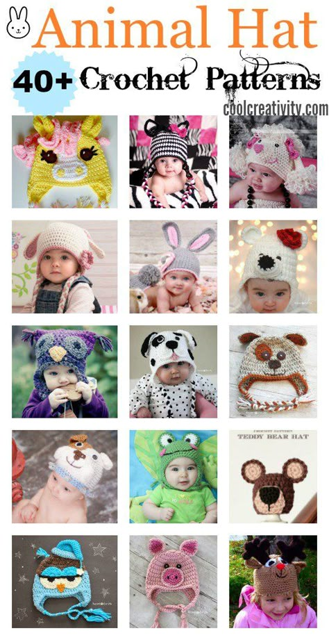 Crochet Funny Hat, Crochet Animal Hat, Crochet Character Hats, Crochet Animal Hats, Crochet Hippo, Crochet Patterns For Baby, Crochet Baby Hat Patterns, Crochet Kids Hats, Crochet Hat Patterns