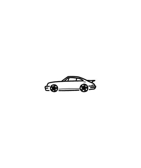 Cars Tatoos Ideas, Simple F1 Tattoo, Car Minimalist Tattoo, Tiny Car Tattoo, Volvo Tattoo, Supra Tattoo, Car Inspired Tattoos, Simple Car Tattoo, Porsche Tattoo