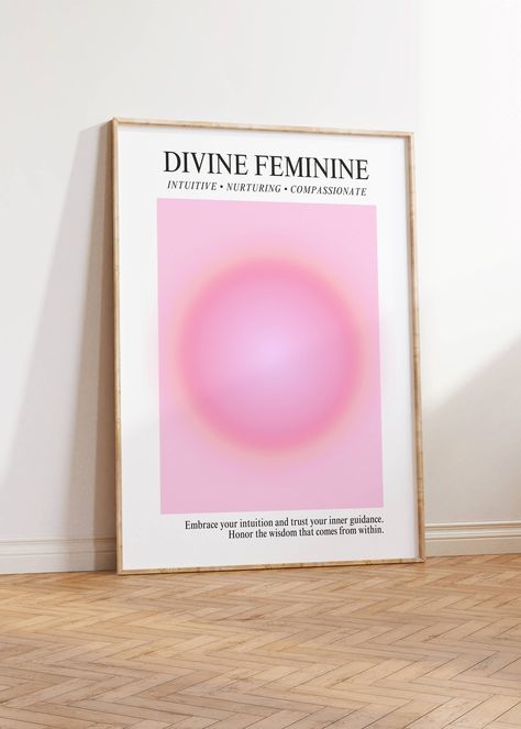 Divine Feminine Energy Aura Poster Divine Feminine Poster, Trendy Wall Prints, Feminine Poster, Energy Pictures, Energy Aura, Cozy Small Bedrooms, Aura Energy, Wall Pics, Divine Feminine Energy