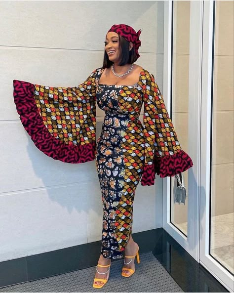 Ankara Dress Designs, Ankara Long Gown, Trendy Ankara Styles, Ankara Short Gown Styles, Ankara Long Gown Styles, Ankara Dress Styles, African Prom Dresses, African Print Dress Ankara, African Dresses Modern