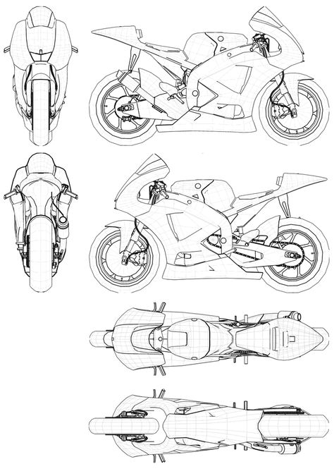 How To Draw Motorcycle, Luxury Car Interior Design, Bike Blueprint, Character Blueprint, Motorcycle Blueprint, Drawing Motorcycle, Motocycle Art, Moter Cycle, Concept Motorcycles Sketches