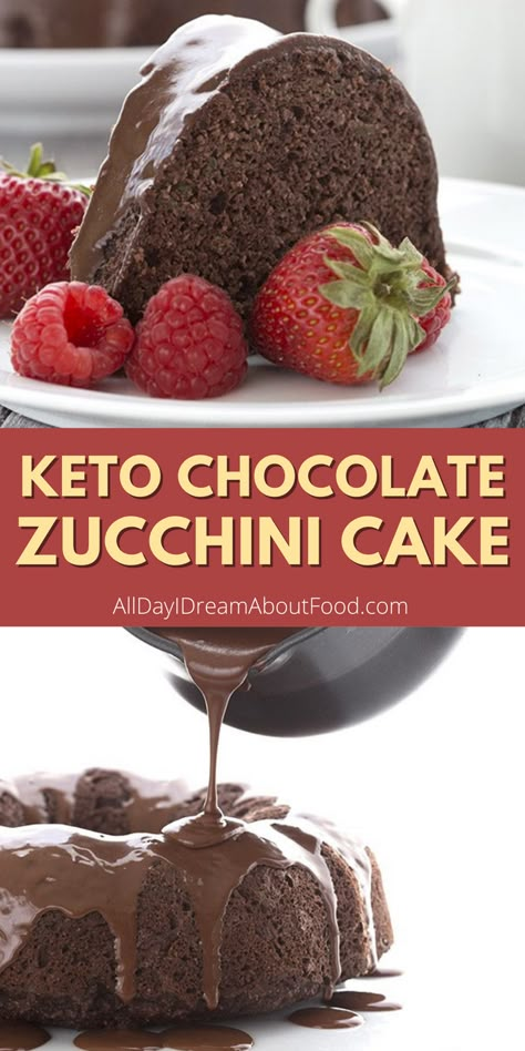 Keto Chocolate Cake With Zucchini, Thm Zucchini Cake, Keto Zucchini Chocolate Cake, Keto Zucchini Cake Recipes, Low Carb Zucchini Cake, Keto Chocolate Glaze, Keto Cakes Easy, Low Carb Cakes Easy, Keto Zucchini Recipes Low Carb