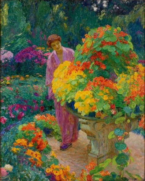 Maurice Denis, Art Alevel, Edouard Vuillard, Pierre Bonnard, Figurative Artwork, Art Consultant, Paul Gauguin, Impressionism Art, Garden Painting