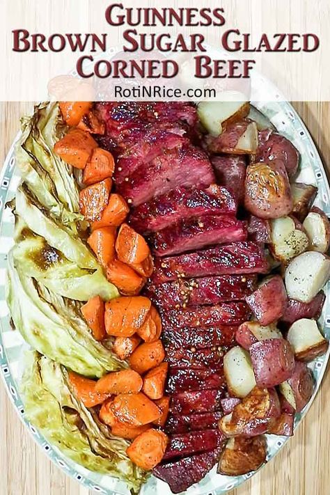 Guinness Glazed Corned Beef, Corned Beef Glaze Recipe, Oven Roasted Corned Beef, Glazed Corned Beef, Roasted Corned Beef, Best Corned Beef Recipe, Baked Corned Beef, Everyday Dinners, Corn Beef