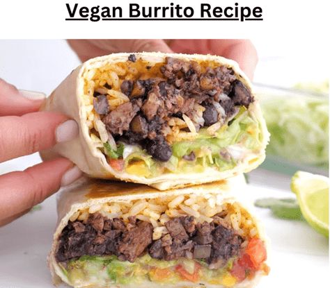 Vegan Granola Bar Recipe, Vegan Burrito Recipe, Veggie Burritos, Vegan Dumplings, Plant Based Diet Meal Plan, Vegan Pumpkin Spice, Burrito Recipe, Vegan Burrito, Buckwheat Pancakes