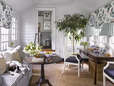 Dining Room With Sitting Area, Heather Chadduck, Dining Table Simple, Cute Curtains, Diy Dining Table, Style Cottage, Colonial Williamsburg, Sunrooms, Traditional Home