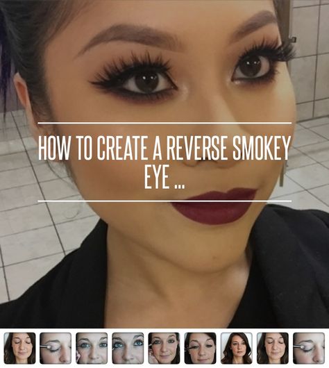 Partial Smokey Eye Makeup, Reverse Smokey Eye, Reverse Smokey Eye Make Up, Lazy Smokey Eye, Black Smoky Eyeshadow Tutorial, Dark Smoky Eyeshadow Tutorial, Cut Crease Eye Makeup, Dramatic Smokey Eye, Cut Crease Eye