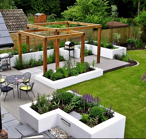 Serenity Garden, Outdoor Patio Designs, Backyard Pergola, Patio Landscaping, Landscaping Tips, Patio Stones, Back Garden, Lawn And Garden, Raised Garden