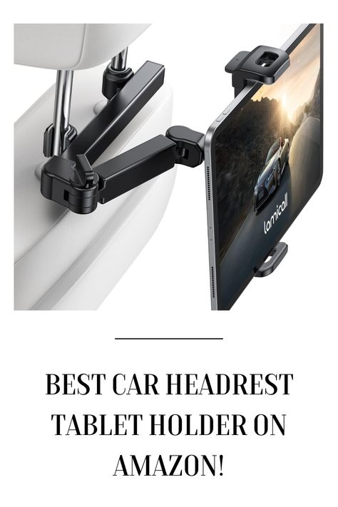 Best Car Headrest Tablet Holder Under $20! #TabletHolder #RoadTripEssentialsforKids #ad Road Trip Essentials For Kids, Car Headrest, Trip Essentials, Road Trip Essentials, Tablet Holder, Diy Car, Car Mount, Back Seat, 7 11