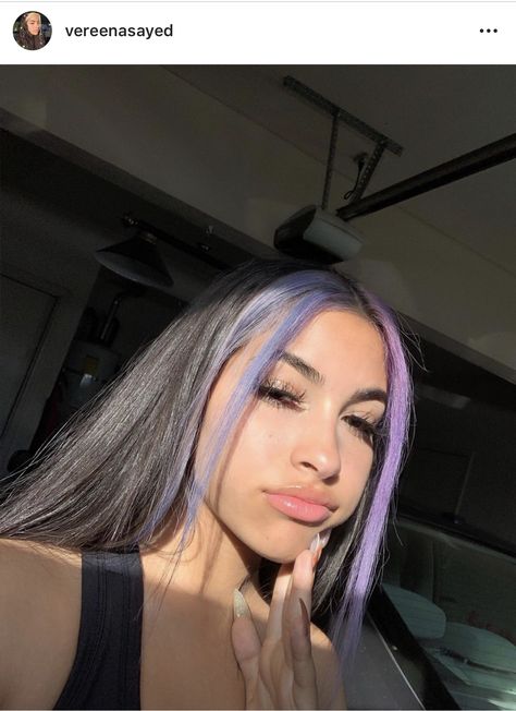 Hair Color Streaks, Hair Streaks, Hair Color Purple, Short Hair Color, Dye My Hair, Hair Dye Colors, Hair Inspiration Color, Hair Inspo Color, Grunge Hair