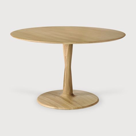 Torsion dining table Ethnicraft Dining Table, Midnight Rodeo, Dining Decor Ideas, Outdoor Footstool, Solid Oak Table, Oak Table Top, Street Cafe, Tulip Table, Dining Design