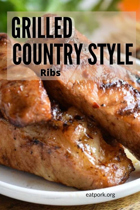 Fire up the grill for our Grilled Country Style Ribs recipe! These tender and flavorful ribs are marinated in a mouthwatering blend of spices, then grilled to perfection for a smoky, charred finish. Whether you're hosting a summer barbecue or simply craving some delicious ribs, this recipe is sure to be a hit. Give it a try and experience the irresistible flavors of grilled country-style ribs! Get the recipe here: https://www.eatpork.org/grilled-country-style-ribs/ Grilled Country Style Ribs, Cooking Country Style Ribs, Grilling Spare Ribs On Gas Grill, Country Ribs On The Grill, Grilled Country Style Pork Ribs Boneless, Country Spare Ribs Grilled, Grilled Boneless Pork Ribs, Country Style Pork Ribs Marinade, Boneless Ribs On The Grill