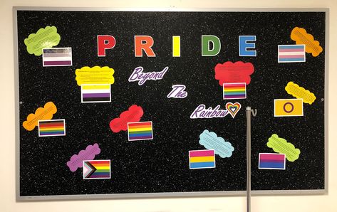 Departments mark Pride Month with bulletin board displays Pride Board Ideas, Pride Month Display, Pride Month Bulletin Board Ideas, Pride Bulletin Board Ideas, Pride Bulletin Board, Pride Month Bulletin Board, Pride Display, Penn State College, High School Bulletin Boards