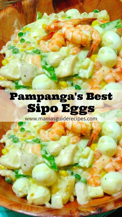 Sipo Egg Recipe, Sipo Egg, Creamy Butter Sauce, Chicken Pastel, Yummy Nummies, Anniversary Food, Snow Pea, Pinoy Recipes, Fiesta Wedding