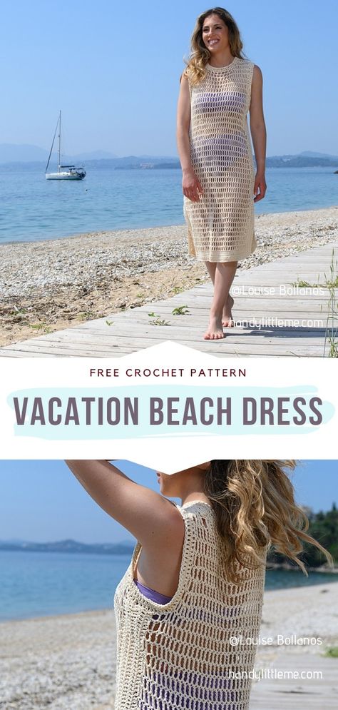 Crochet Dress Swim Coverup, Crochet Cover Up Free Pattern, Crochet Beach Cover Up Pattern Free Easy, Crochet Swim Cover Up Pattern, Crochet Swim Cover Up, Crochet Swimsuit Coverup Pattern Free, Crochet Summer Dress Pattern Free, Crochet Cover Up Pattern Free, Crochet Beach Cover Up Pattern Free