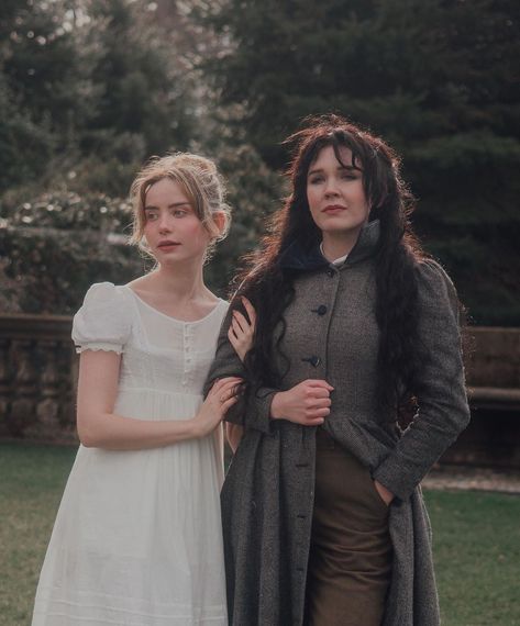 Historical Photoshoot, Regency Cottagecore, Regency Photoshoot, Sapphic Regency Aesthetic, Regency Faceclaim, Historical Lesbians, Rachel Maksy, Regency Romance, Just Friends