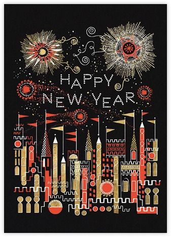 Paperless Post Happy New Year 2024 Design, New Year Card Design, New Year Post, Online Cards, Happy New Year Wallpaper, New Year Illustration, New Year Art, Platform Design, New Year Wallpaper