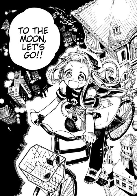 Yashiro Nene, Manga Panels, Hanako Kun, To The Moon, A Girl, The Moon, Bike, Moon