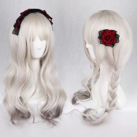 Curl Wig, Grey Hair Wig, 2016 Hair, Hair 2016, Best Human Hair Wigs, Kawaii Wigs, Grey Wig, Cosplay Hair, Kawaii Hairstyles