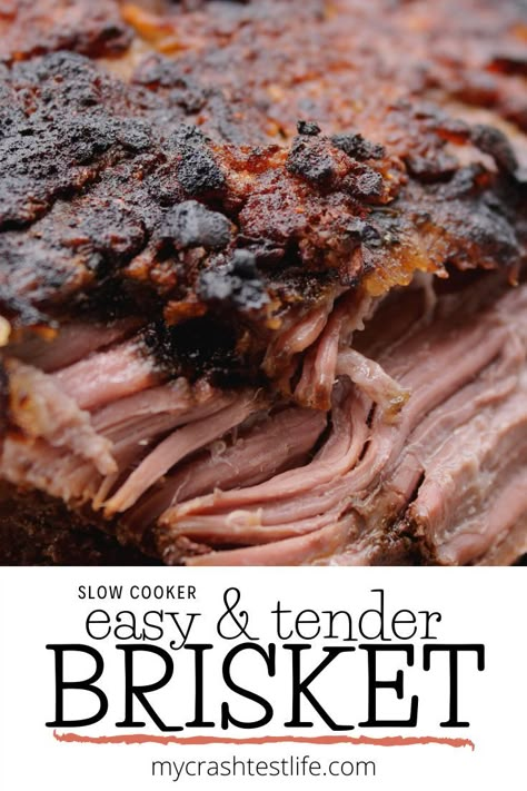 Keto Brisket, Brisket Recipes Crockpot, Recipe With Onions, Slow Cooker Brisket Recipes, Slow Cooker Beef Brisket, Brisket Crock Pot, Beef Brisket Recipe, Slow Cooker Easy, Slow Cooker Brisket