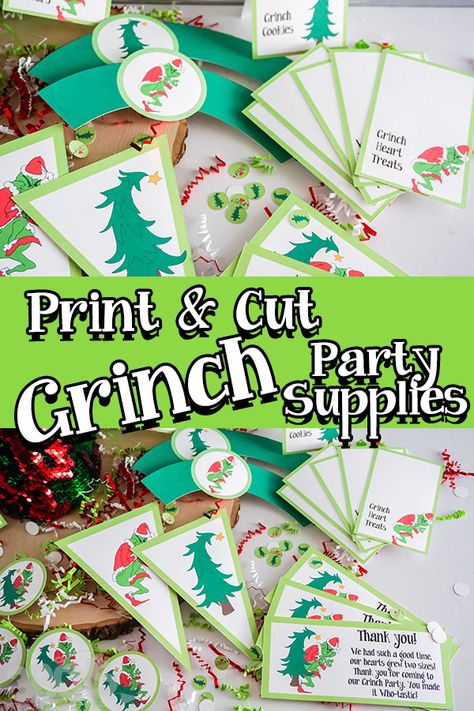 Grinch Party Games For Kids, Grinch Party Ideas For Kids, Grinchmas Brunch, Grinch School Party, Grinch Printables Free, Grinch Classroom Decorations, Grinch Themed Dinner, Grinch Table Setting, Grinch Birthday Party Decorations