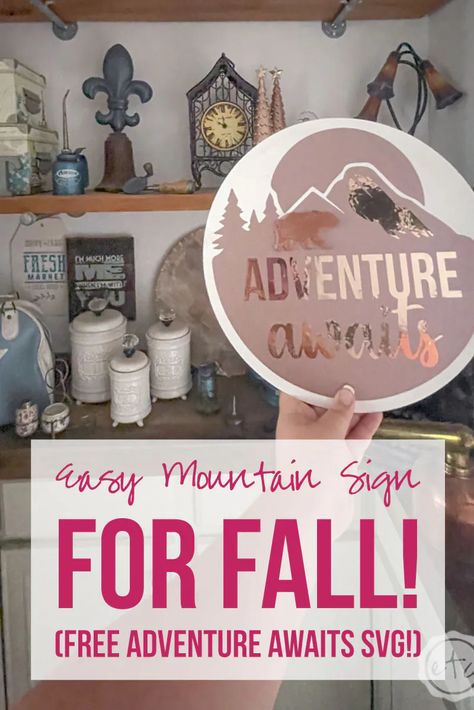 Freezer Paper, Wood Circles, Cricut Free, Super Glue, Colorful Leaves, Svg Free, Svg Free Files, Make It Through, Mountain Range