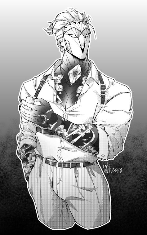 Time to time, instead of my usual colouring, I mess around with screentones and grayscale manga style. Also, his mask is so cool! Did you notice the similarity in the shape of his nose bridge and the barn owl's feathers over the beak? Everything's planned~ #art #digitalart #manga #thewhiteowl #characterdesign #webtoon #screentone Owl Mask Drawing, Barn Owl Character Design, Owl Oc Human, Owl Character Design Human, Owl Person Character Design, Owl Mask Character Design, Owl Oc Character, Owl Human Hybrid, Masked Oc Art