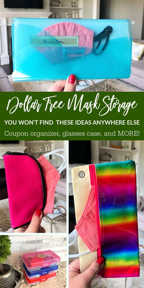 Check out these Genius Dollar Tree mask storage ideas! You will find a handful of ideas for your kids or yourself on how to store your facial masks! #dollartree #mask #ideas #affordable #simple #storage #Passion4savings Mask Storage Ideas, Plastic Pencil Box, Mask Storage, Container Ideas, Mask Ideas, Dollar Tree Finds, General Ideas, Coupon Organization, Store Ideas