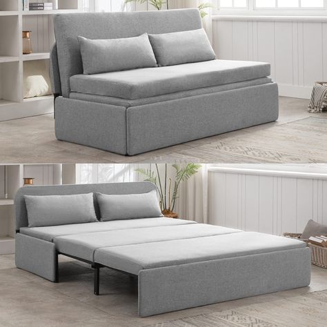 PRICES MAY VARY. 【Multi-functional Sofa】 This armless loveseat can easily turn into a sofa bed. Don't worry about having friends over for the night but no place to sleep anymore. 【Foldable Mattress】This living room sets has a built-in 2.5-inch foldable mattress. Therefore, you do not need to purchase extra mattresses, and you can enjoy comfortable sleep with our products. 【Modern Design】Come with a high-density sponge cushion with an ergonomic design, our living room furniture could effectively Pull Out Sofa Bed, Pull Out Sofa, Convertible Sofa Bed, Convertible Sofa, Sleeper Sofa, Couch Bed, Queen Size, Sofa Bed, Sofa Couch